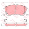 Image de Kit De Plaquettes De Frein, Frein À Disque Gdb1142 Trw Trw Gdb1142 Lexus;Toyota