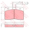Image de Kit De Plaquettes De Frein, Frein À Disque Gdb1152 Trw Trw Gdb1152 Alfa Romeo;Iveco