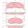Image de Kit De Plaquettes De Frein, Frein À Disque Gdb1158 Trw Trw Gdb1158 Chrysler;Plymouth