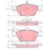 Image de Kit De Plaquettes De Frein, Frein À Disque Gdb1166 Trw Trw Gdb1166 Opel;Saab;Vauxhall
