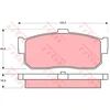 Image de Kit De Plaquettes De Frein, Frein À Disque Gdb1172 Trw Trw Gdb1172 Infiniti;Nissan