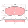 Image de Kit De Plaquettes De Frein, Frein À Disque Gdb1177 Trw Trw Gdb1177 Mazda