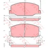 Image de Kit De Plaquettes De Frein, Frein À Disque Gdb1190 Trw Trw Gdb1190 Toyota