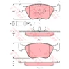 Image de Kit De Plaquettes De Frein, Frein À Disque Gdb1192 Trw Trw Gdb1192 Ford