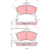 Image de Kit De Plaquettes De Frein, Frein À Disque Gdb1197 Trw Trw Gdb1197 Mitsubishi