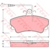 Image de Kit De Plaquettes De Frein, Frein À Disque Gdb1203 Trw Trw Gdb1203 Renault