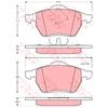 Image de Kit De Plaquettes De Frein, Frein À Disque Cotec Gdb1204 Trw Trw Gdb1204 Ford;Seat;Volkswagen
