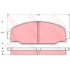 Image de Kit De Plaquettes De Frein, Frein À Disque Gdb3090 Trw Trw Gdb3090 Toyota