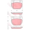 Image de Kit De Plaquettes De Frein, Frein À Disque Cotec Gdb1209 Trw Trw Gdb1209 Land Rover