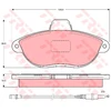 Image de Kit De Plaquettes De Frein, Frein À Disque Cotec Gdb1216 Trw Trw Gdb1216 Citroen;Fiat;Peugeot