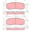 Image de Kit De Plaquettes De Frein, Frein À Disque Cotec Gdb3110 Trw Trw Gdb3110 Mitsubishi;Toyota