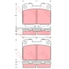 Image de Kit De Plaquettes De Frein, Frein À Disque Gdb3104 Trw Trw Gdb3104 Mitsubishi