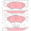 Image de Kit De Plaquettes De Frein, Frein À Disque Gdb1222 Trw Trw Gdb1222 Ford