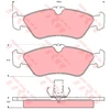 Image de Kit De Plaquettes De Frein, Frein À Disque Cotec Gdb1263 Trw Trw Gdb1263 Mercedes-Benz;Volkswagen