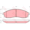 Image de Kit De Plaquettes De Frein, Frein À Disque Gdb3107 Trw Trw Gdb3107 Nissan