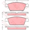Image de Kit De Plaquettes De Frein, Frein À Disque Gdb3108 Trw Trw Gdb3108 Daewoo;Suzuki