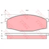 Image de Kit De Plaquettes De Frein, Frein À Disque Gdb3117 Trw Trw Gdb3117 Nissan