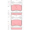 Image de Kit De Plaquettes De Frein, Frein À Disque Cotec Gdb1279 Trw Trw Gdb1279 Citroen;Peugeot