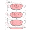 Image de Kit De Plaquettes De Frein, Frein À Disque Cotec Gdb1290 Trw Trw Gdb1290 Fiat;Lancia