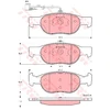 Image de Kit De Plaquettes De Frein, Frein À Disque Cotec Gdb1291 Trw Trw Gdb1291 Alfa Romeo;Fiat;Lancia