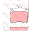 Image de Kit De Plaquettes De Frein, Frein À Disque Cotec Gdb1283 Trw Trw Gdb1283 Mercedes-Benz