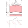 Image de Kit De Plaquettes De Frein, Frein À Disque Gdb1284 Trw Trw Gdb1284 Citroen
