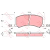 Image de Kit De Plaquettes De Frein, Frein À Disque Gdb3091 Trw Trw Gdb3091 Suzuki
