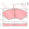 Image de Kit De Plaquettes De Frein, Frein À Disque Gdb1248 Trw Trw Gdb1248 Iveco