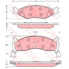 Image de Kit De Plaquettes De Frein, Frein À Disque Gdb3123 Trw Trw Gdb3123 Kia