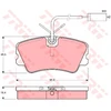 Image de Kit De Plaquettes De Frein, Frein À Disque Gdb1251 Trw Trw Gdb1251 Alfa Romeo