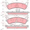 Image de Kit De Plaquettes De Frein, Frein À Disque Gdb1238 Trw Trw Gdb1238 Jeep