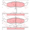 Image de Kit De Plaquettes De Frein, Frein À Disque Gdb4006 Trw Trw Gdb4006 Chrysler;Dodge;Plymouth