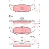 Image de Kit De Plaquettes De Frein, Frein À Disque Gdb4012 Trw Trw Gdb4012 Chrysler;Plymouth