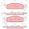 Image de Kit De Plaquettes De Frein, Frein À Disque Gdb4016 Trw Trw Gdb4016 Chrysler;Dodge