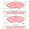Image de Kit De Plaquettes De Frein, Frein À Disque Gdb4045 Trw Trw Gdb4045 Chrysler;Dodge;Plymouth