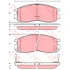 Image de Kit De Plaquettes De Frein, Frein À Disque Gdb3133 Trw Trw Gdb3133 Mitsubishi