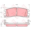 Image de Kit De Plaquettes De Frein, Frein À Disque Gdb4098 Trw Trw Gdb4098 Buick;Chevrolet;Pontiac