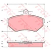 Image de Kit De Plaquettes De Frein, Frein À Disque Cotec Gdb1266 Trw Trw Gdb1266 Audi;Volkswagen