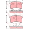 Image de Kit De Plaquettes De Frein, Frein À Disque Gdb3126 Trw Trw Gdb3126 Daihatsu
