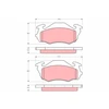 Image de Kit De Plaquettes De Frein, Frein À Disque Gdb3136 Trw Trw Gdb3136 Subaru