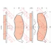 Image de Kit De Plaquettes De Frein, Frein À Disque Gdb4091 Trw Trw Gdb4091 Chrysler;Dodge