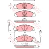 Image de Kit De Plaquettes De Frein, Frein À Disque Gdb3134 Trw Trw Gdb3134 Daewoo;Ssangyong
