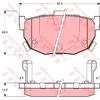 Image de Kit De Plaquettes De Frein, Frein À Disque Cotec Gdb3170 Trw Trw Gdb3170 Hyundai