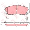 Image de Kit De Plaquettes De Frein, Frein À Disque Cotec Gdb3177 Trw Trw Gdb3177 Acura;Honda