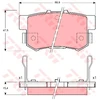 Image de Kit De Plaquettes De Frein, Frein À Disque Gdb3191 Trw Trw Gdb3191 Honda