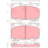 Image de Kit De Plaquettes De Frein, Frein À Disque Cotec Gdb3197 Trw Trw Gdb3197 Lexus;Toyota