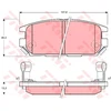Image de Kit De Plaquettes De Frein, Frein À Disque Gdb3199 Trw Trw Gdb3199 Mitsubishi