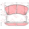 Image de Kit De Plaquettes De Frein, Frein À Disque Cotec Gdb3180 Trw Trw Gdb3180 Nissan