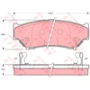 Image de Kit De Plaquettes De Frein, Frein À Disque Gdb3182 Trw Trw Gdb3182 Suzuki