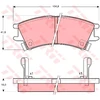 Image de Kit De Plaquettes De Frein, Frein À Disque Cotec Gdb3165 Trw Trw Gdb3165 Hyundai
